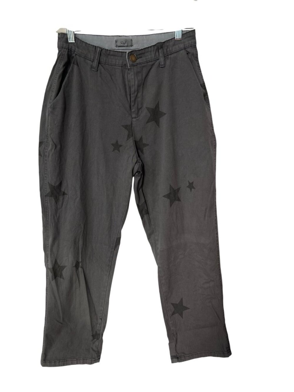 Easel Los Angeles Pants Size Medium Star Print Ankle Cotton Blend Grunge Street